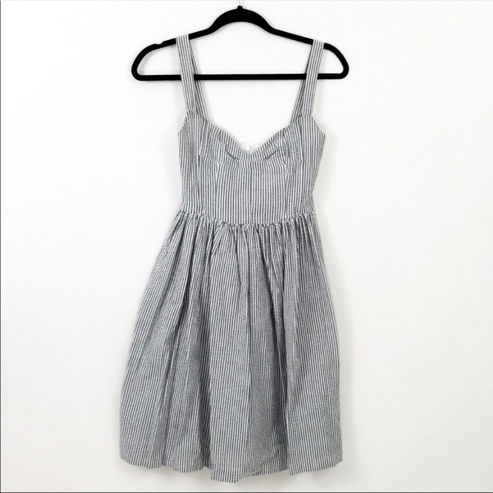 Aqua Striped Dress Size XS - Picture 1 of 4